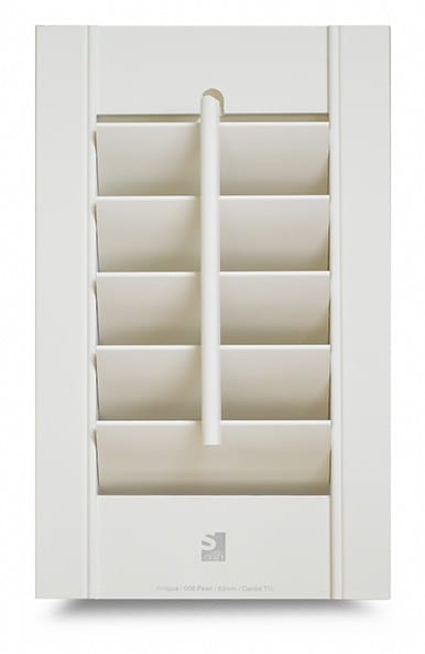 Antigua MDF shutter sample in white
